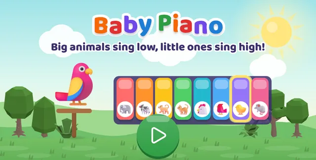 Baby Piano title screen
