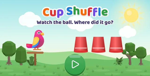 Cup Shuffle title screen