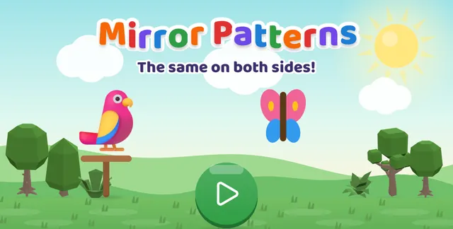 Mirror Patterns title screen