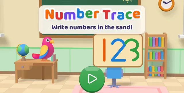 Number Trace title screen