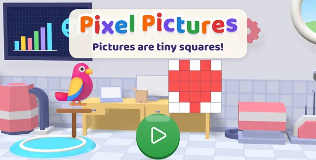 Pixel Pictures title screen