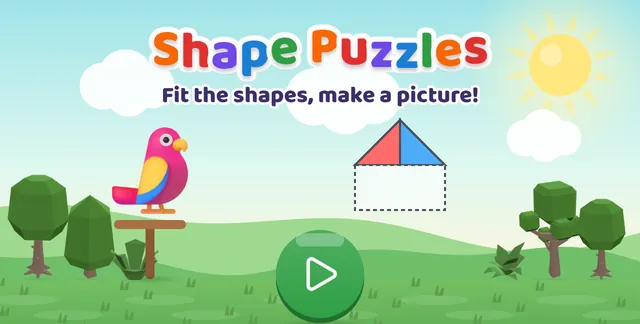 Shape Puzzles title screen