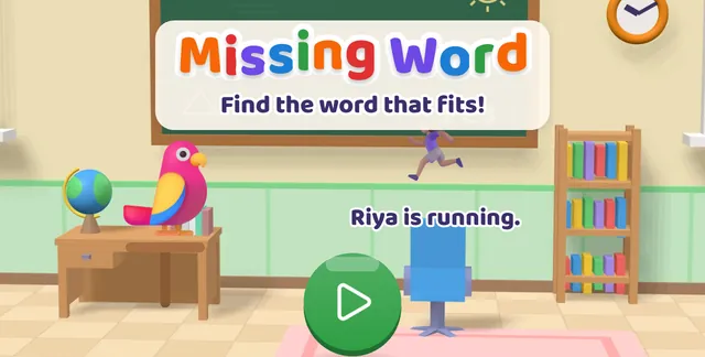Missing Word title screen